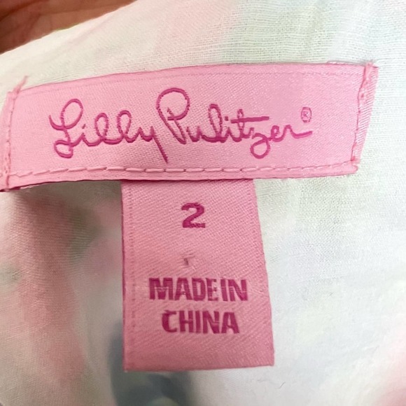 Lilly Pulitzer Serena Dress in Spring Fling sz 2 Multicolor Floral Sheath Mini - Picture 10 of 10